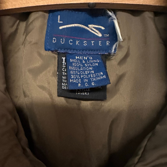 Vintage Men's Duckster Windbreaker Jacket size large Brown Purple insulated - Picture 2 of 12